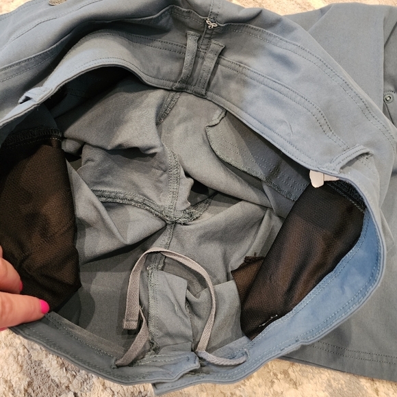 Prana Halle Roll Up Convertible blue straight active pants outdoor hiking sz 16 - Picture 6 of 16